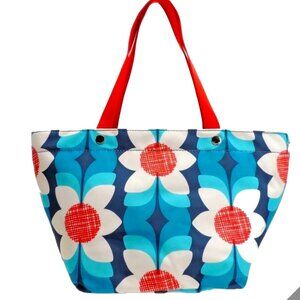 Fossil Key-per‎ Floral Top Zip Shopper Tote Handbag